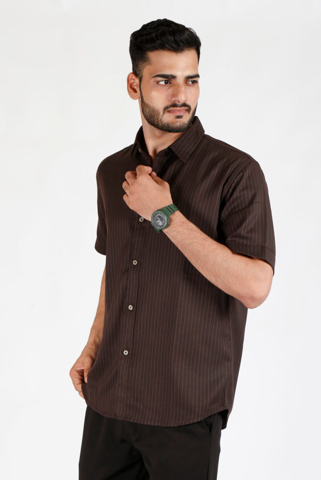 Brown Stripe Shirt