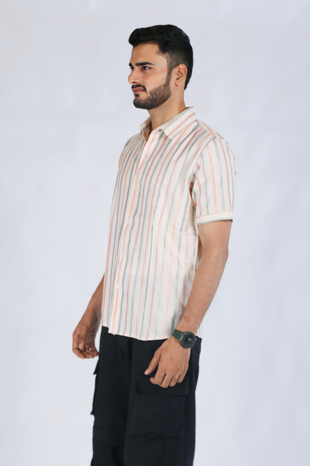 White Stripe Shirt - Image 3
