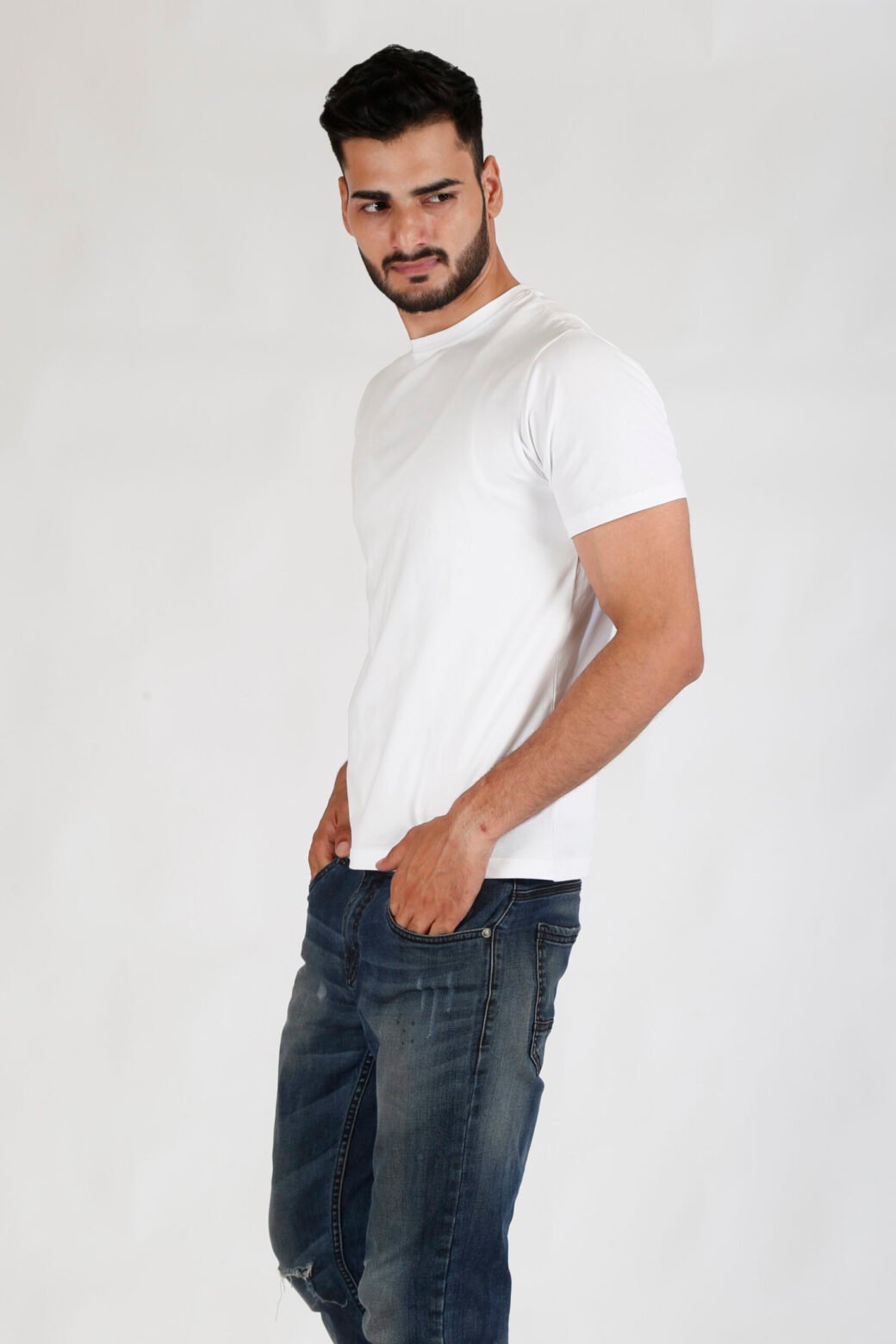 Regular Fit White T-Shirt - Image 4