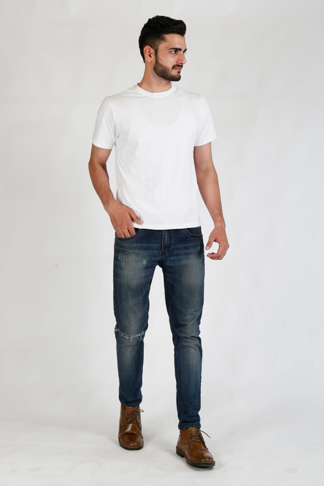 Regular Fit White T-Shirt - Image 3