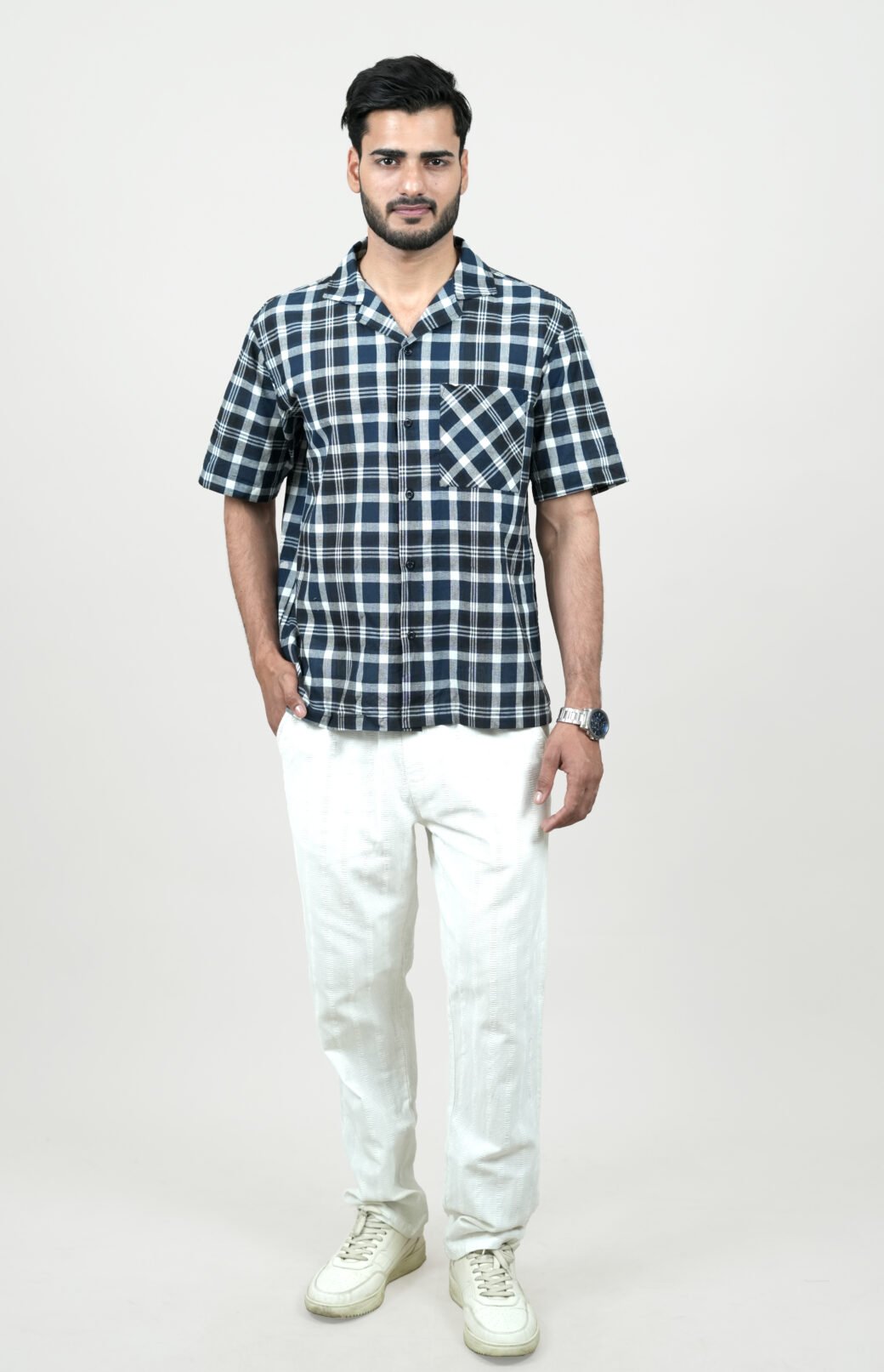 Check Camp Collar - Image 8