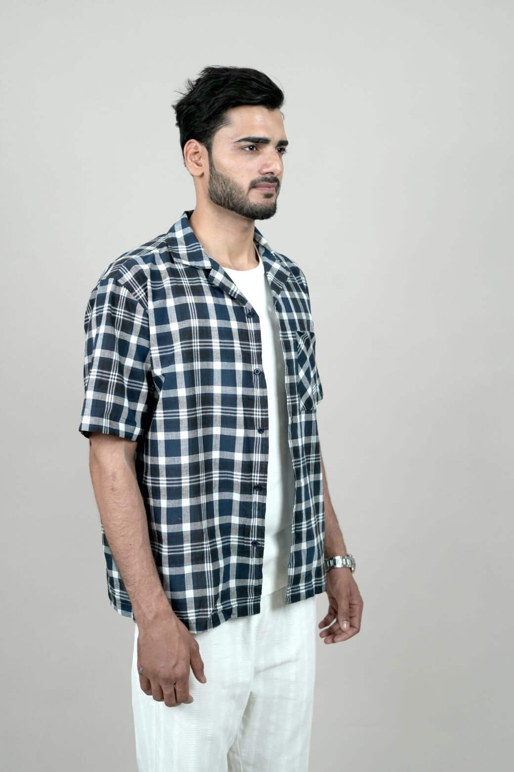Check Camp Collar - Image 7