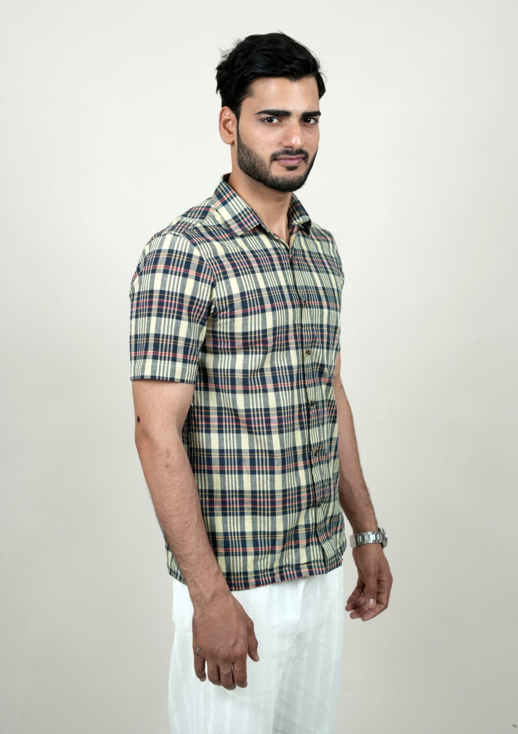 Check Half Shirt - Image 5