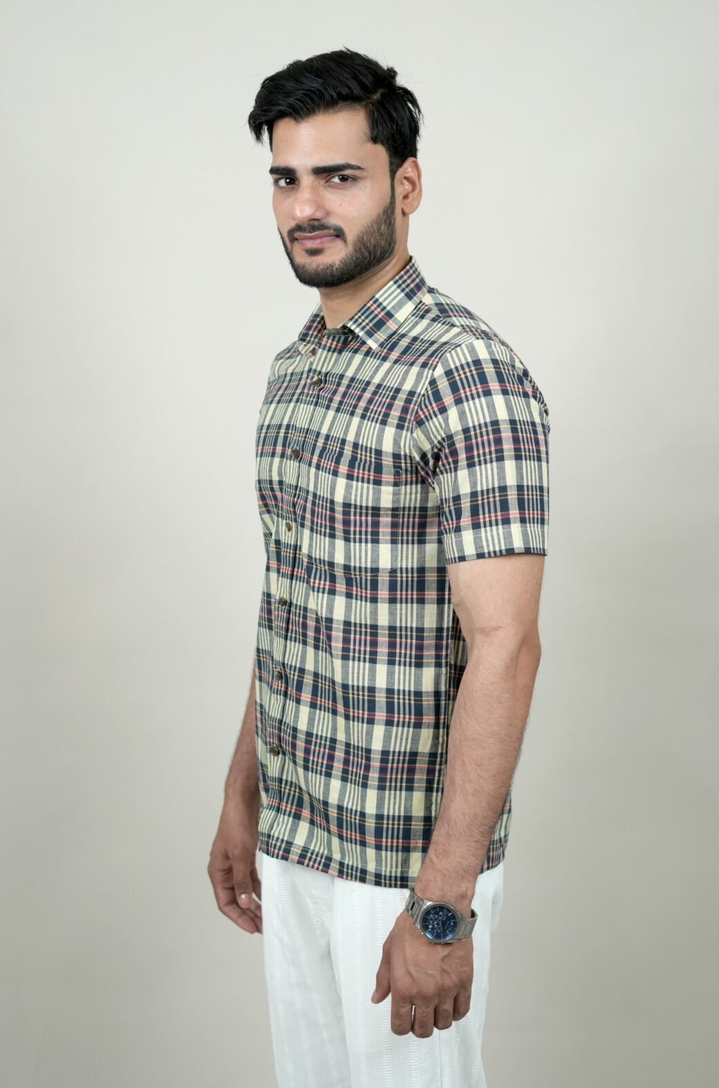 Check Half Shirt - Image 8