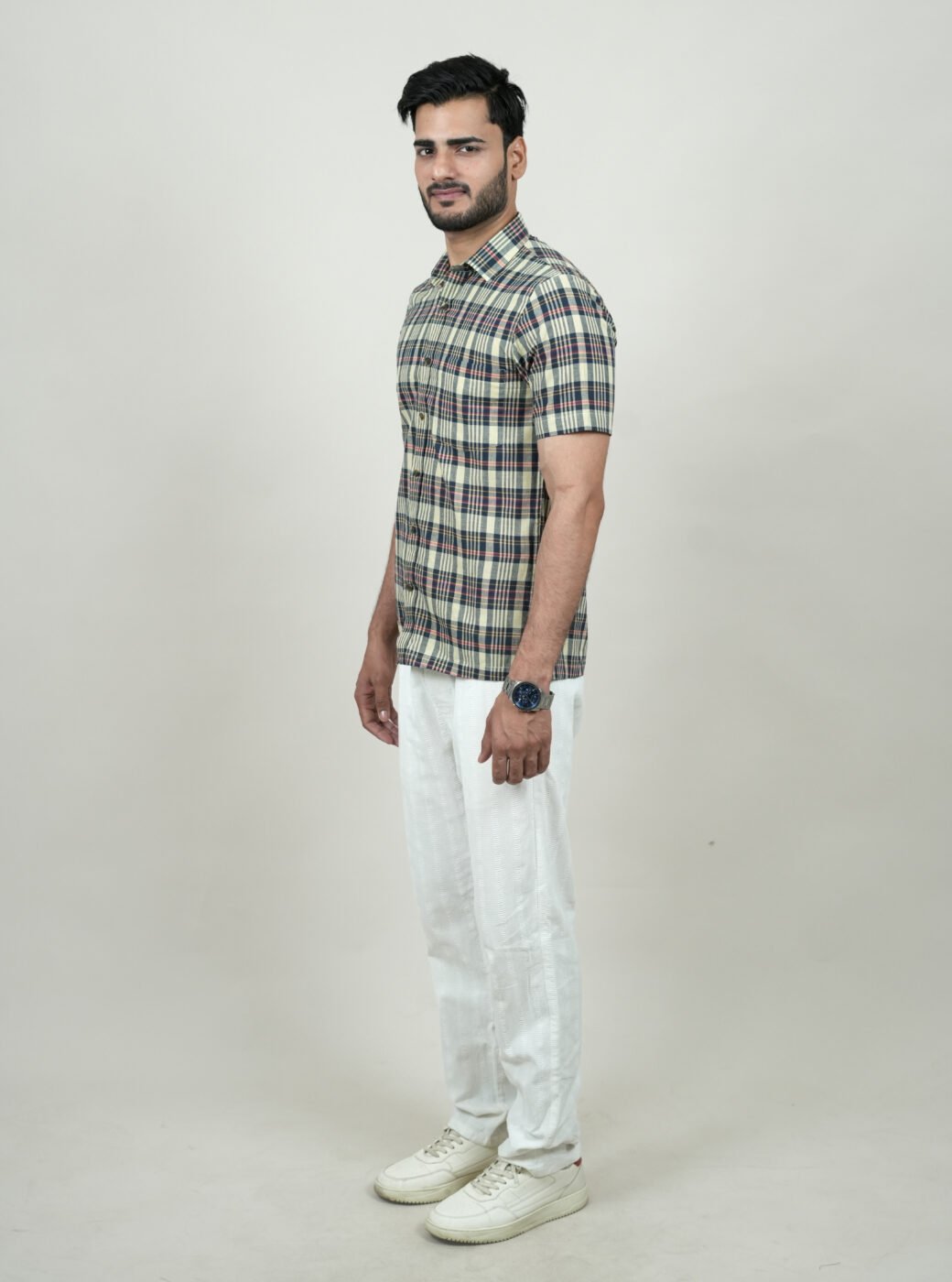Check Half Shirt - Image 6